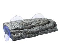 Xoeryoy Turtle Basking Platforms, Realistic Rock Turtle Dock with Suction Cups, 8.7x5.1x1.6 inch Resin Aquarium Accessories, Grey &&