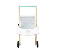 Xoguue Baby Push Walker with Wheels | Baby Wood Push Walker Doll Stroller,Interactive Educational Toys for Kids Boys Girls Birthday First Step Role Play Holiday Indoor Outdoor Yard Bedroom