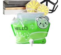 Xoguue Camping Water Bottle | 8L Empty Foldable with Spout,No Leakage Portable Water Tank - for Backpacking Camping Hunting Picnic Beach Home Party Tea Coffee Juice Drink