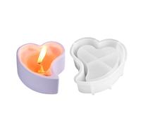Xoguue Candle Holder Mold, Love Heart Candle Cup Casting Silicone Mold, Romantic Crafting Tool, Epoxy Resin Supplies for Teens Adults Men Women Beginners Professionals