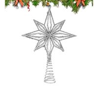 Xoguue Christmas Tree Topper | Modern Holiday Home Decor - 8-Pointed Christmas Star Tree Topper | for Holiday Party Supplies Fireplace Table Shelf Office Farmhouse Apartment Restaurant Winter