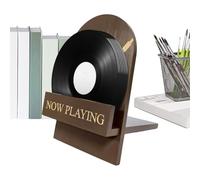 Xoguue Record Stand | Wooden Vintage Decorative | Record Storage Holder | for Bedroom Living Room Home Table Den Dormitory Apartments Men Women