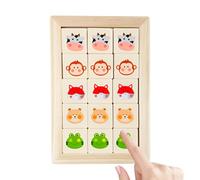 Xoguue Slide Puzzles for Teens | Wooden Animal Brain Teaser Toy | Educational Puzzle Board Game,for Kids Boys Girls Party Favors Stocking Stuffers Travel Indoor