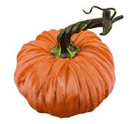 Xoguue Velvet Pumpkin, Artificial Pumpkins With Realistic Stems, Exquisite Craftsmanship, Rustic Table Decoration For Fall Home Decor