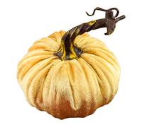 Xoguue Velvet Pumpkin, Artificial Pumpkins With Realistic Stems, Exquisite Craftsmanship, Rustic Table Decoration For Fall Home Decor