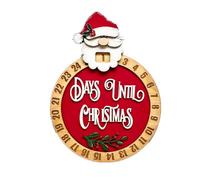 Xoktlde Christmas Advent Calendar Wood Countdown Decor Clock Fun And Festive Decor For Counting Down To The Holidays Tabletop Desk Calendars For Home Offices Decoration