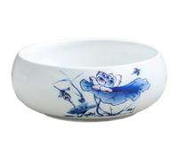 Xoktlde Decorative Ceramic Pots Flower Bowl Container Chinese Painting Bowl Planter For Narcissus And Green Radish Modern Indoor Spaces Indoor Water Gardening Planter