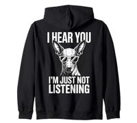 Xoloitzcuintli Dog Funny Xoloitzcuintli Zip Hoodie