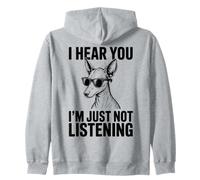 Xoloitzcuintli Dog Funny Xoloitzcuintli Zip Hoodie