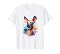 Xoloitzcuintli Dog Watercolor Artwork Value Graphic T-Shirt, Men, White, L