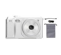 Xolsurg 68MP Digital Camera Full HD 1080P 2.7inch Screen Manual Focus 16X Zoom Rechargeable Video Camera for Various Scenes (Silver)