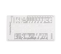 Xolsurg Composer Template Music Drawing Ruler Dual Scales for Composers and Music Enthusiasts