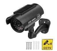 Xolsurg Dummy Security Fake Camera Solar Powered With Flashing LED Light for Outdoor Indoor Security Monitoring