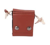 Xolsurg Outdoor Foraging Bags Fruit Picking PU Leather Canvas Foraging Pouch Camping Waist Hanging Tool Bag (Black)