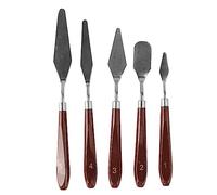 Xolsurg Palette Knife Wooden Smoothing Elastic Painting Knife Set Mixing DIY Craft for Artists Hobbyists Art Teachers