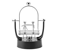 Xolsurg Perpetual Motion Swinging Kinetic Art Craft Desk Decoration for Office Home Iron Plastic 10.8 x 19cm