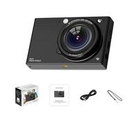 Xolsurg Portable 4K CCD Digital Camera WiFi Video Camera 64MP 2.83 Inch Screen Manual/Auto Focus 28X Zoom Built in Flash 80 Filter Effects Birthday Festival Students Teenage (Black)