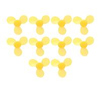 Xolsurg Toy Propeller 3 Blades Fan Yellow ABS Plastic DIY Model Accessories Kit Suit for Mini Fans Electric Toys