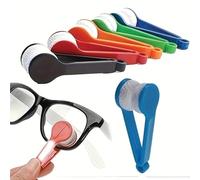 XOLY - 6pcs Spectacle Glass Cleaner Mini Sun Glasses Brush Eyeglass I Microfiber Brush Portable Magnetic Glass Lens Cleaner Glasses Cleaning Accessories
