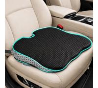 XomRo Car Seat Cushion for Driving Memory Foam Car Wedge Seat Cushion Seat Booster Height Increase Posture Support Breathable 4D Mesh Pad Adjustable Straps Universal Fit Vehicle Office Chair