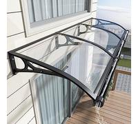 XONJEMU Outdoor Waterproof Window Transparent Front Door Awning,Shelter Roof for Rain Snow Sunlight Uv Protection Canopies Front/Back Door Porch Canopy Rain Shelter Cover (80X160cm/31inX63in,80cm)