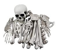 XONOR 28 Pieces Skeleton Bones and Skull for Halloween Decor or Spooky Graveyard Ground Decoration