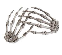 XONOR Halloween Skeleton Hands - Realistic Life Size Severed Plastic Skeleton Hands for Halloween Props Decorations, 2 Pieces(Right & Left)