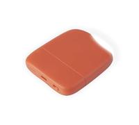 Xoopar - Ice Power Bank - External Battery 5000mAh with Integrated Touch Light Suitable for All Universal Smartphones Made of Recycled Plastic, GRS Certified - Orange