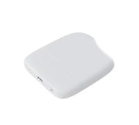 Xoopar - Ice Power Bank - External Battery 5000mAh with Integrated Touch Light Suitable for All Universal Smartphones Made of Recycled Plastic, GRS Certified - White