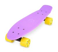 Xootz 22 Inch PP Cruiser Pastel Pink - Kids Mini Skateboard with PP Deck, Beginner Friendly, Compact Skateboard