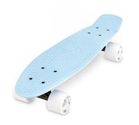 Xootz 22 Inch PP Cruiser Skateboard Pastel Pink - Kids Mini Skateboard with PP Deck, Beginner Friendly