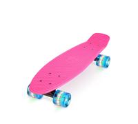 Xootz Kid's Complete Retro Plastic Skateboard with LED Light Up Wheels