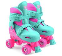 Xootz Kids Quad Skates, Beginner Adjustable Roller Skates Girls, Pink
