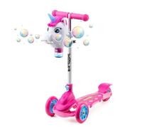 Xootz Bubble Go Unicorn Scooter with Bubble Machine for Kids Ages 3+