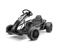 Xootz Comet Electric Go Kart, Kids Ride-On Racing Go Kart, 2 Speed with Drift Mode and Reversing, Steering Wheel, and Pedals, 2 x 12V Rechargeable Batteries, Custom, Black