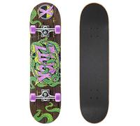 Xootz Complete Skateboard, 31" x 8", Tentacle Double Kick Skateboard