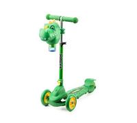 Xootz Dinosaur Bubble Go Scooter Green
