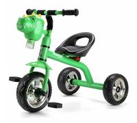 Xootz Bubble Go Dino Trike, Toddler Trike for 3-year-old, Detachable Bubble Machine, Easy Clip Assembly - Green