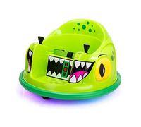 Xootz Kids Electric Dinosaur Bumper Car Ride-on - Green, Green