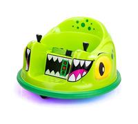 Xootz Kids Electric Dinosaur Bumper Car Ride-on - Green, Green