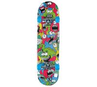 Xootz Kids Complete Beginners Double Kick Trick Skateboard Maple Deck - 31 x 8 Inches