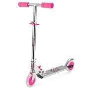 Xootz Light Up LED Scooter, Folding with Adjustable Handle Bars for Boys and Girls, Pink