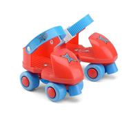 Xootz Beginner Trainer Skates, My First 4 Wheel Quad Roller Skates for Kids, Boys and Girls