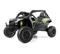 Xootz Kawasaki KRX 1000 Kids Ride-On Car 12V - Electric Off-Road Buggy with Remote Control, 2 Motors, LED Lights, Green Ride On Toy for Ages 3+