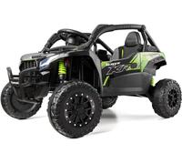Xootz Kawasaki KRX 1000 Kids Ride-On Car 12V - Electric Off-Road Buggy with Remote Control, 2 Motors, LED Lights, Green Ride On Toy for Ages 3+