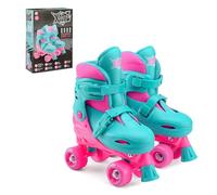 Xootz Kids Quad Skates, Beginner Adjustable Roller Skates Girls, Pink