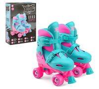 Xootz Kids Quad Skates, Pink/Blue S (9-12)