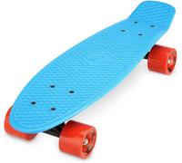 Xootz Kid's Retro Plastic Complete Cruiser Skateboard - Blue 22-Inch
