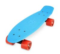 Xootz Kids Retro Plastic Complete Cruiser Skateboard BlueBlue 22Inch