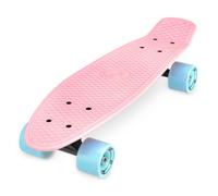 Xootz Kid'S Retro Plastic Complete Cruiser Skateboard - Pink, 22-Inch